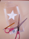 Star-box-cut ornaments for the holiday tree.